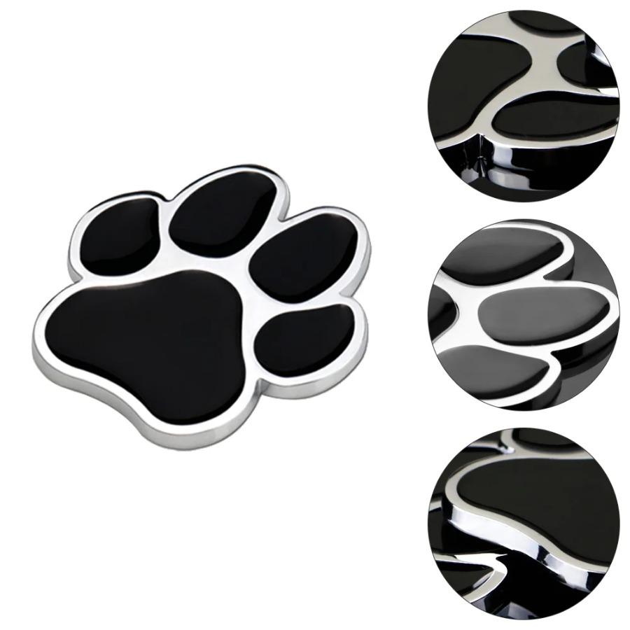 Autoaufkleber Fußabdruck Metall Hunde Pfote LKW Aufkleber für Zinklegierung Autodekoration