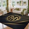 Valencia FC Design Crystal Velvet Rug Soft Decorative Mat for Bedroom Entrance