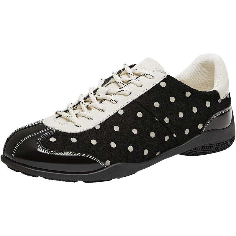 Tianmeiyi Women s Aggan Style Leather Sneakers 37