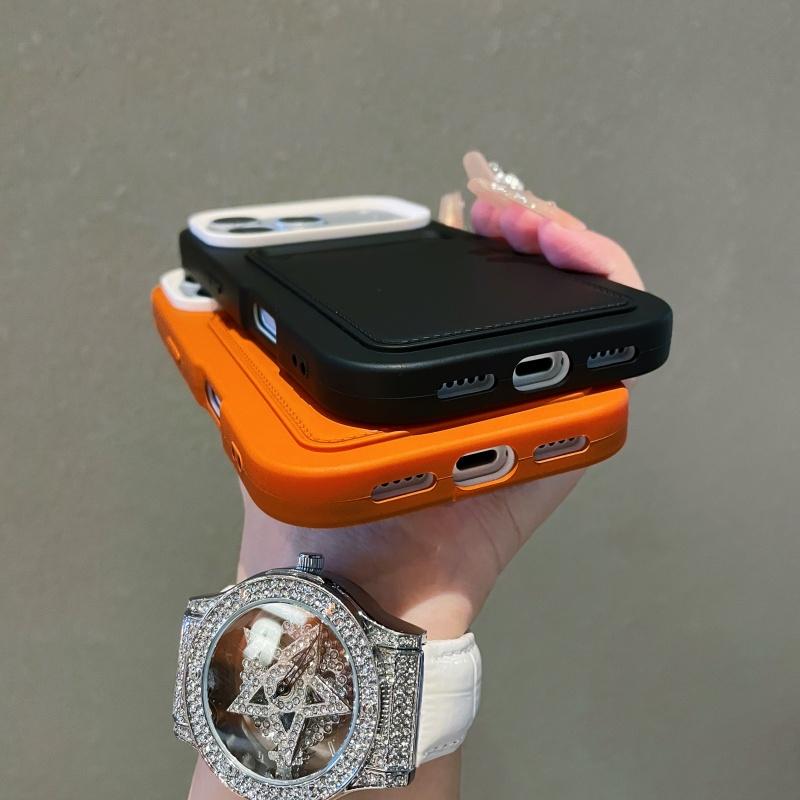 Luxury Card Holder Slot Wallet Photo Pocket Phone Case For iPhone 17 Air 16 15 14 Plus 13 12 11 Pro Max Matte Shockproof Cover