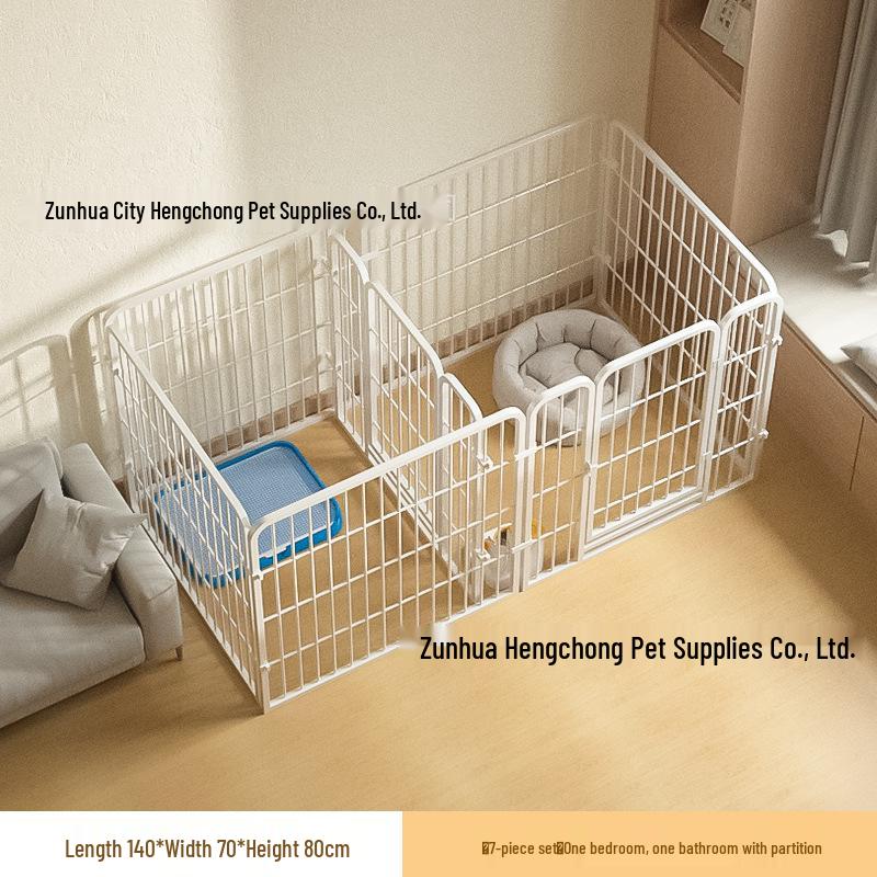 Pet Indoor Dog Fence: Adjustable Barrier & Enclosure for Large, Medium, Small Dogs - Ideal for Potty Training & Dog House Use.