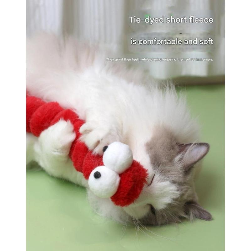 Washable Cats Plush Pillow Including Catmint And Teeth Cleaning Chew Toy For Fun And Orals Hygiene