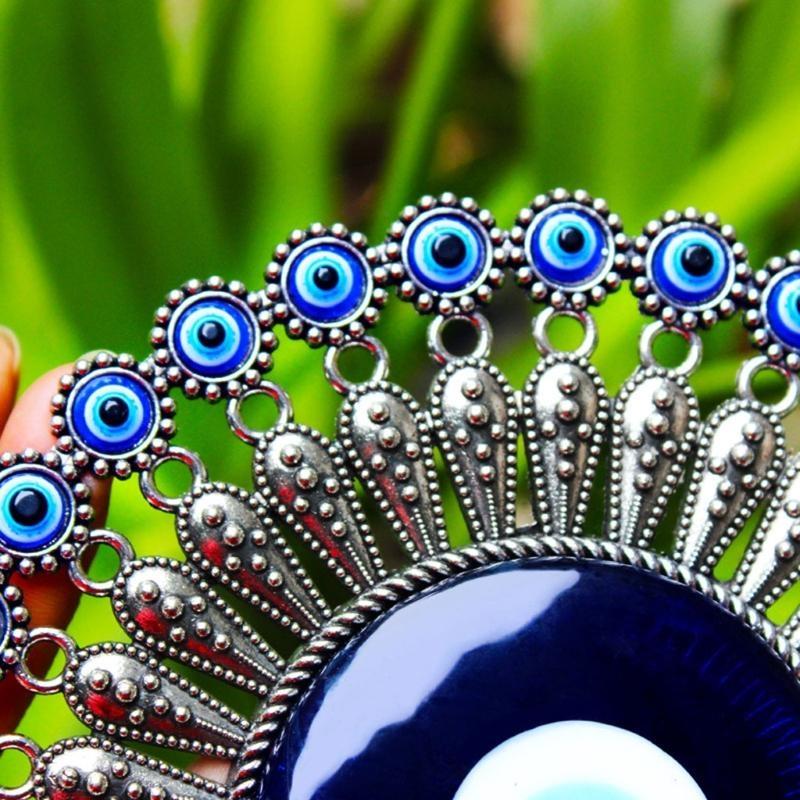 Turkish Blue for Evil Eye Decor Wall Hanging Pendant Amulets Ornament for Key Ring Home Garden for Protection Lucky Gift