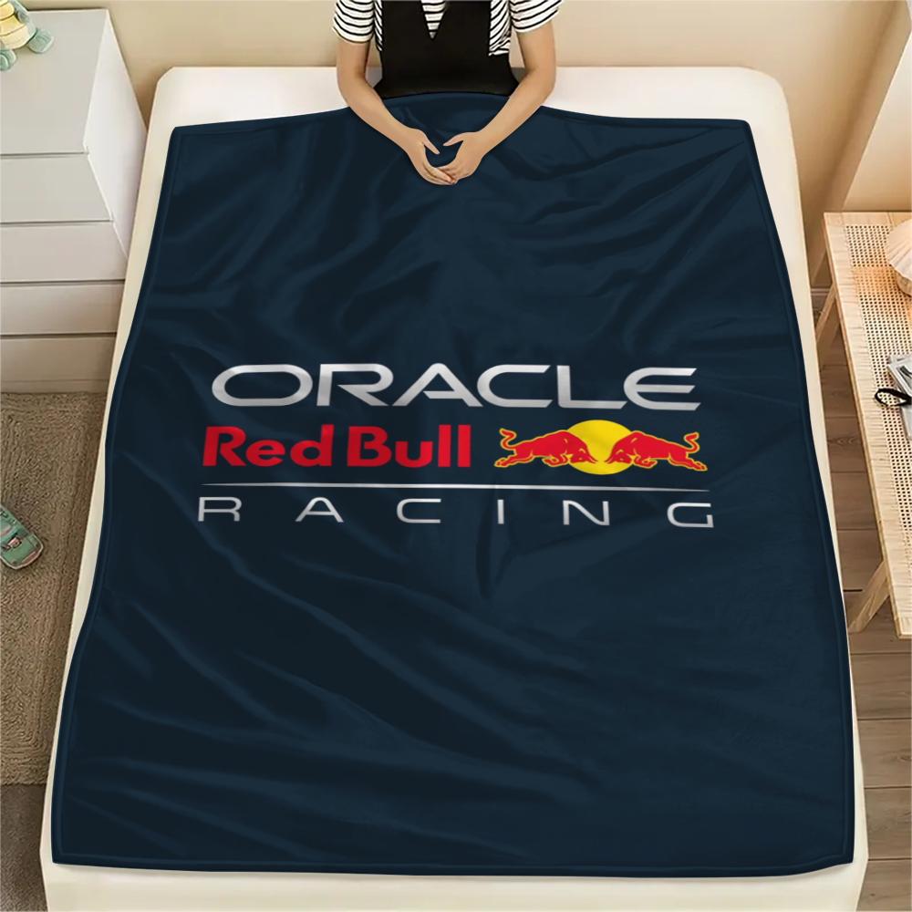 1 Stück Red Bull Racing Aufdruck Flanelldecke, Hohe Qualität, Bequem für alle Jahreszeiten, Heimdekoration, Wärme und Komfort, Perfekt für Weihnachtsgeschenke