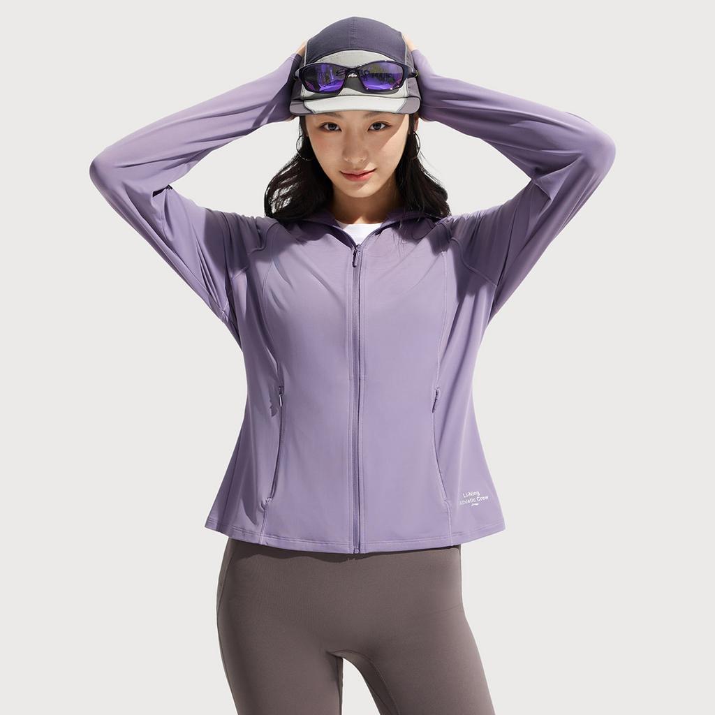 Li Ning Smoothie Jackets & Coats Women's Crow Gray Purple AFDVE38-11