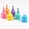 5 Colors Cute Octopus Highlighter Pen - Fluorescent Drawing And Graffiti Marker For School And Office