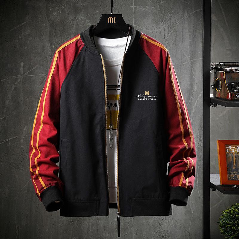 

Мужская повседневная куртка с вышитым принтом и воротником-стойкой, бейсбольная куртка, куртка для походов и рыбалки на открытом воздухе XS