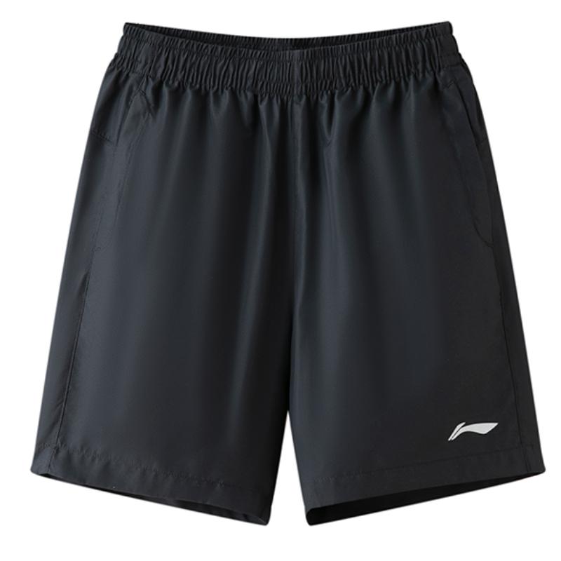 

Мужские спортивные повседневные шорты Li Ning с принтом логотипа, быстросохнущие, черные YKST059-1 L