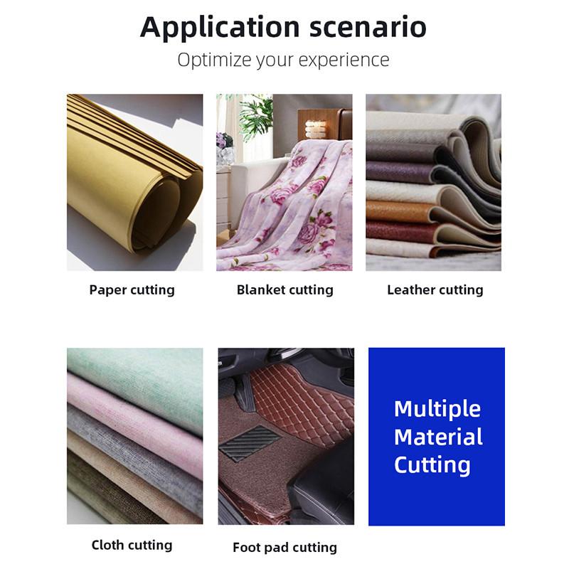 Small Household Electric Hand Push Scissors Fabric Round Knife Cutting Machine Portable Handheld Clothes Cutter