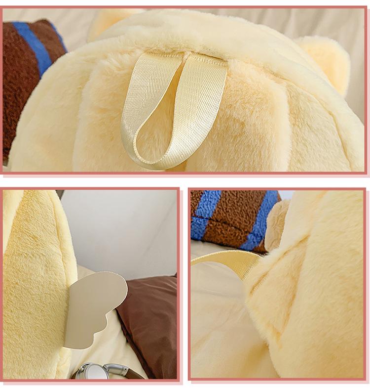 Zaino orso dei cartoni animati: Carino, Peluche, Grande Capacità, Versatile, Ideale per Studenti Universitari