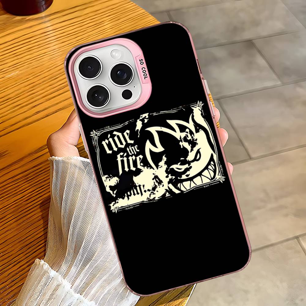 S-Spit F-Fires Logo Phone Case For iPhone 16 15 14 13 12 11 Pro Max 17 Plus Colorful Cover