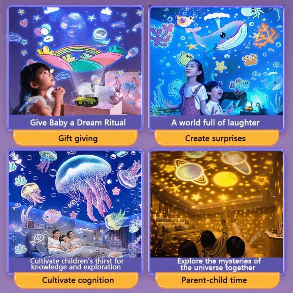 Ocean Jellyfish Projection Robot Tank Projector Lamp Cartoon Holiday Projector  Kids Room Decor