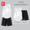 MINISO Men's Summer Casual Sleeveless T-Shirt & Shorts Set