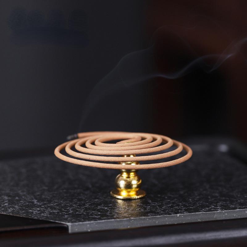 10pcs Copper Gourd Incense Plug with Nine Holes Mini Portable Water Drop Spice Seat Wire Stick Holder Sticks Burner Accessory