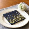 Pack of 20 Double Ply Disposable Napkins with Gold Foil Pattern for Party Decorations and Event Birthday Supplies