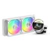Sigma L24 WH ARGB 240mm Water-Cooled CPU Cooler with a 2.4-inch LCD Display (320x240px), a Fresh Water-Cooled Design, Quiet Fan Performance, 300W TDP,