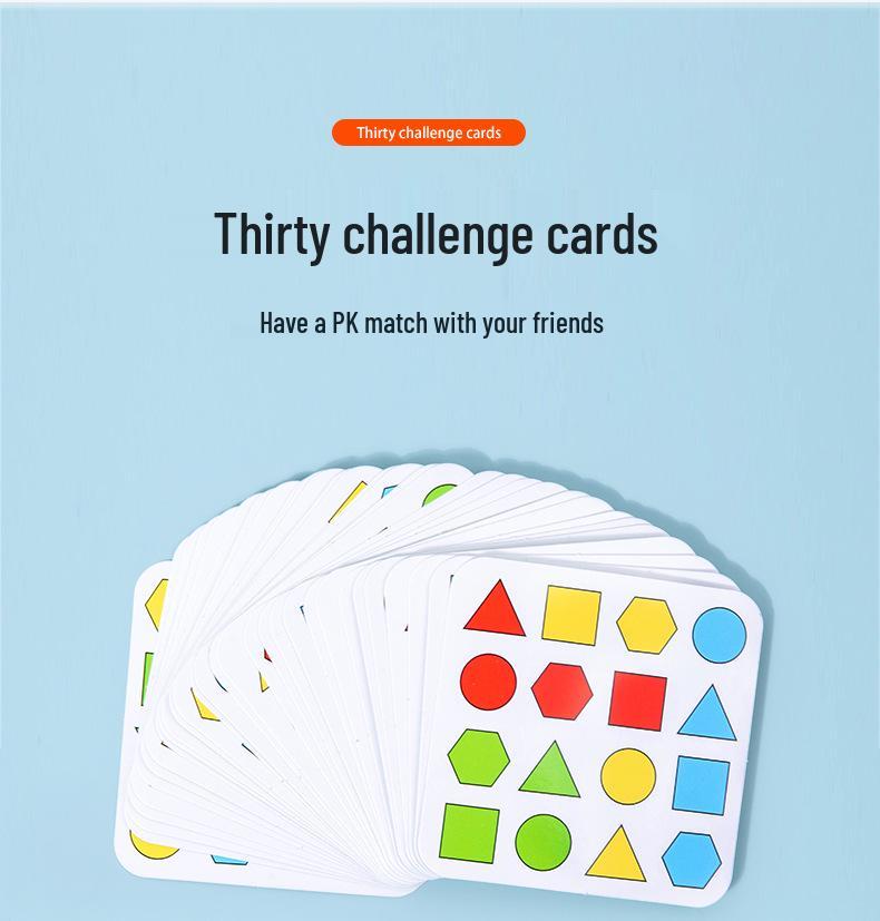 Wooden Geometric Shape Matching Game for Children's Education and Parent-Child Interaction