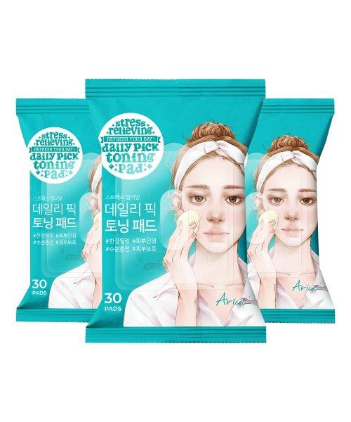 Ariul Stress Relieving Purefull Daily Pick Toning Pad x3