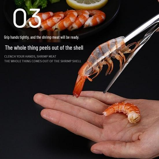 Outil à décortiquer les crevettes en acier inoxydable