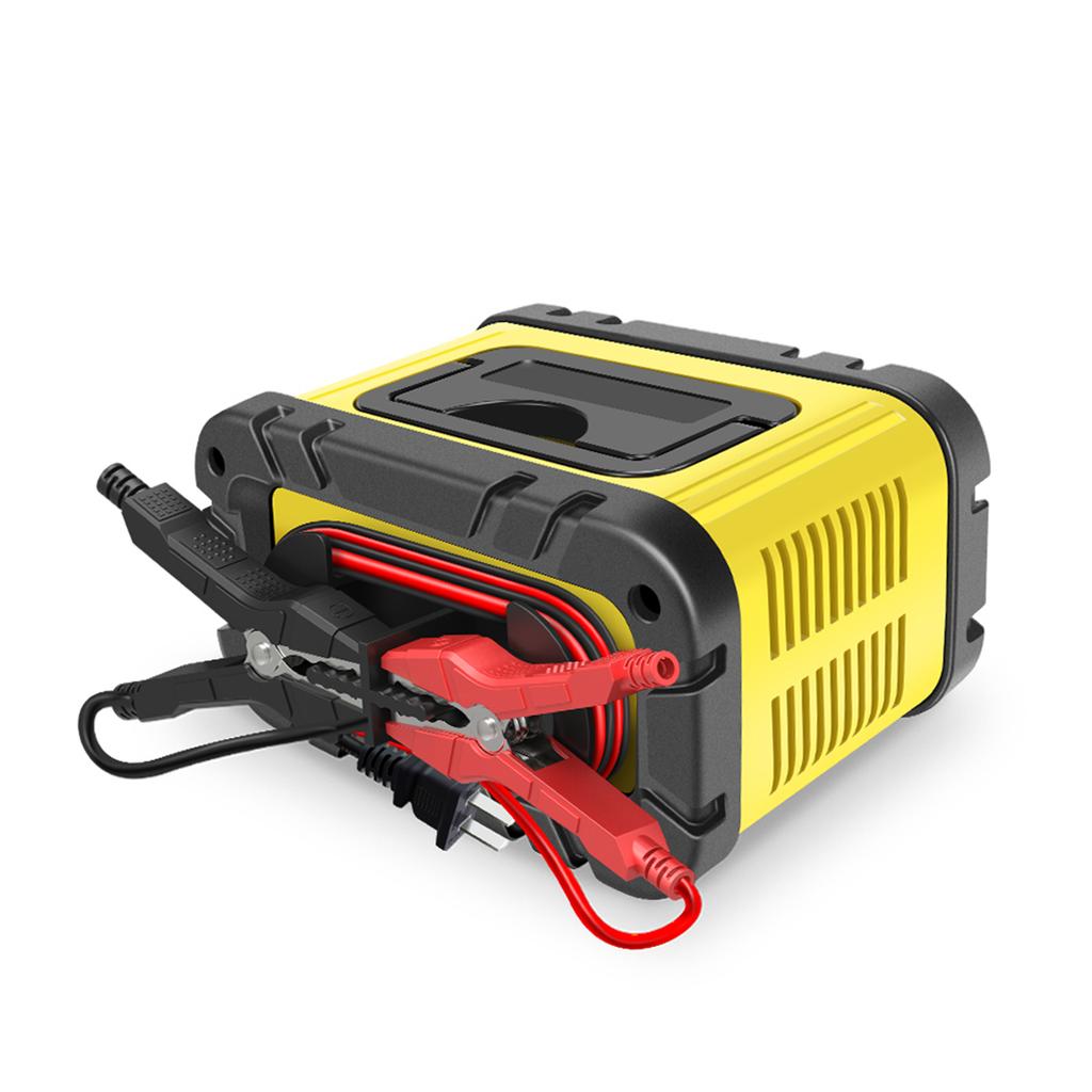 Battery Charger, 12V and 24V Smart Automatic Battery Charger with Large Display Screen, Battery Maintainer for Cars