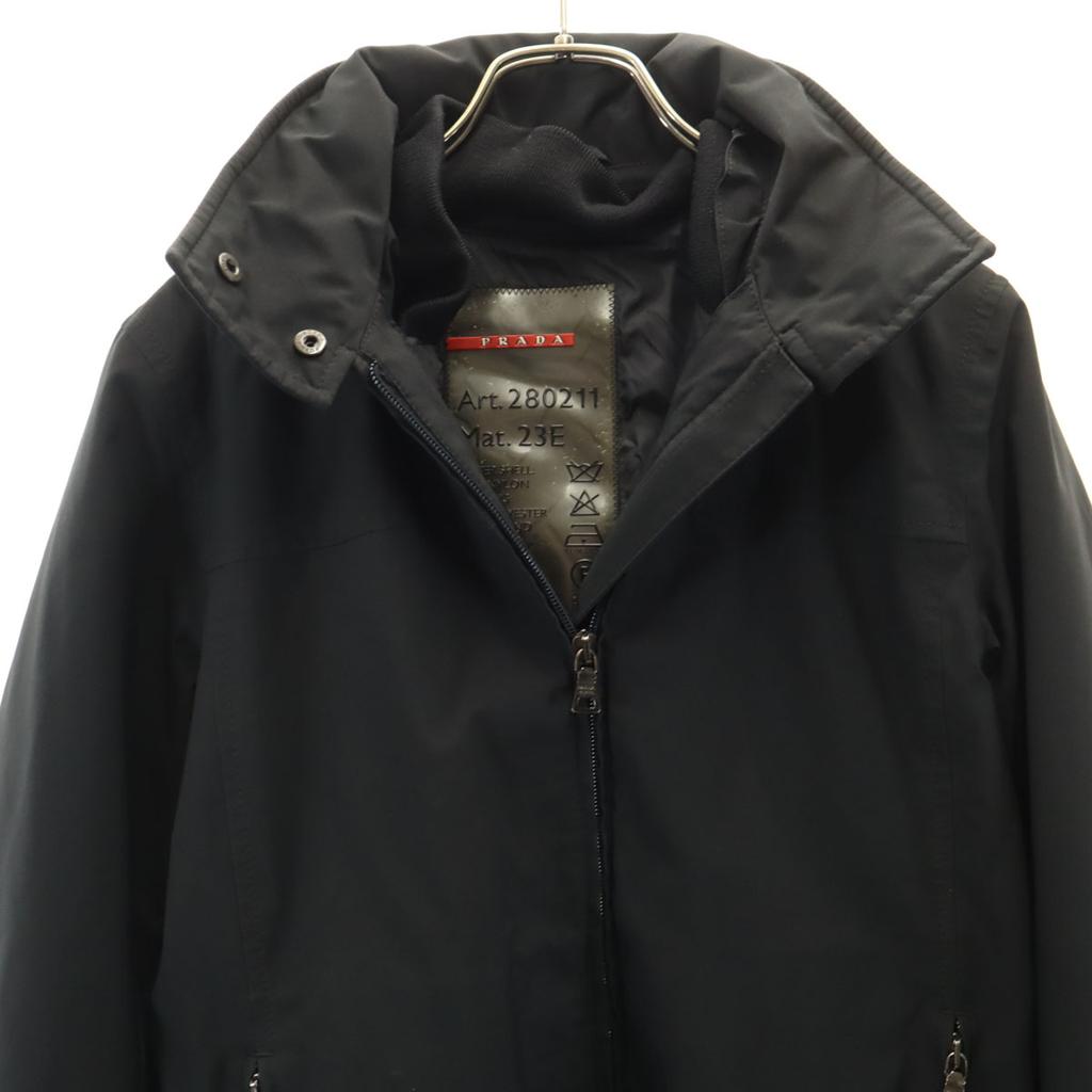 PRADA SPORTS made in Italy coat 40 black GORE-TEX padded liner Women Used