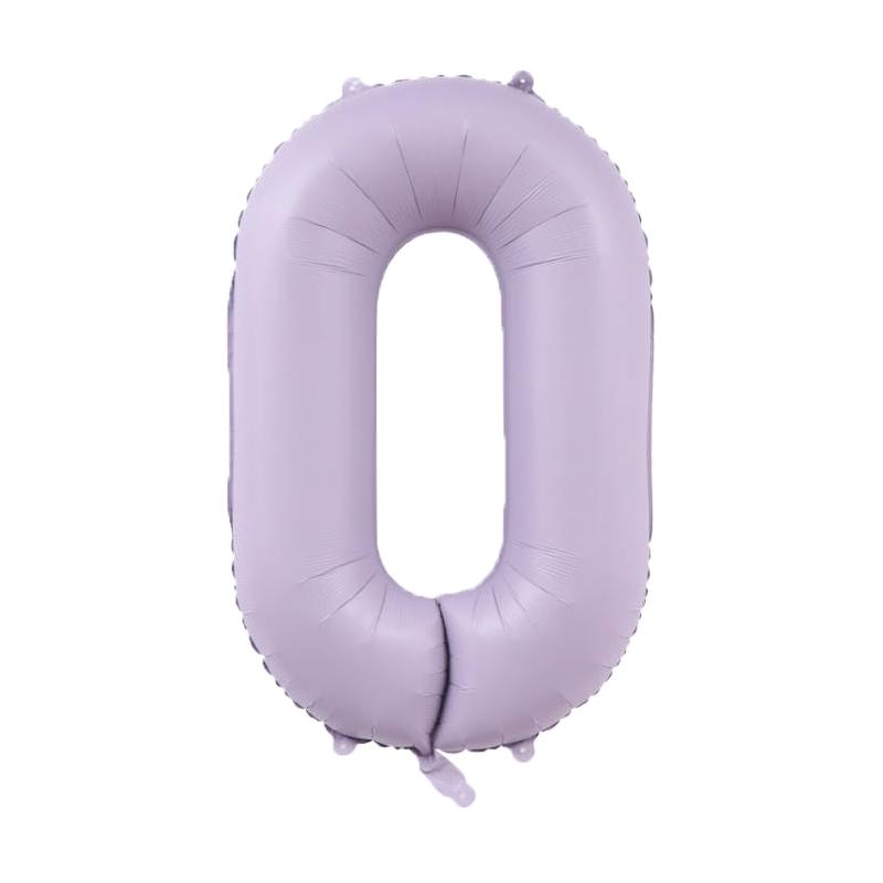 1Pcs Light Purple 40inch Number Balloon Set Large Colorful Cream Number Foil Balloon Baby Shower Birthday Party Christmas Deco