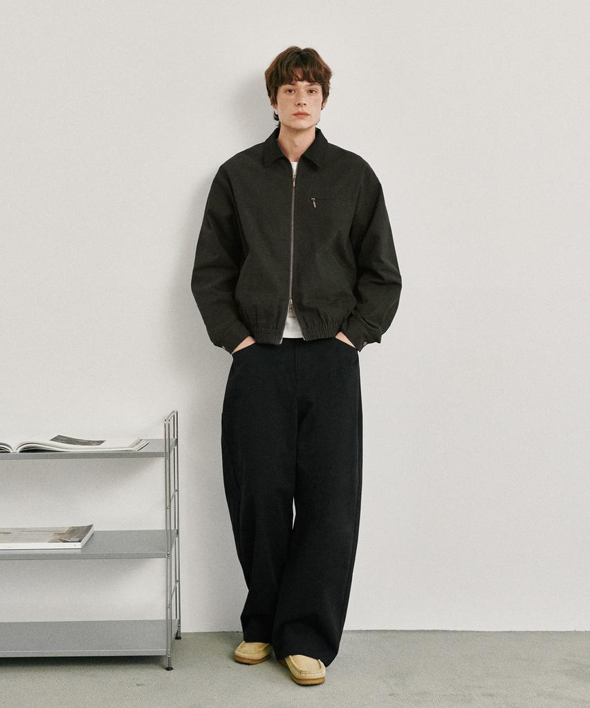 GLW Cotton Curved Pants Black
