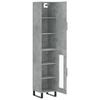 Highboard Concrete Grey 34.5 x 34 x 180 cm Particleboard
