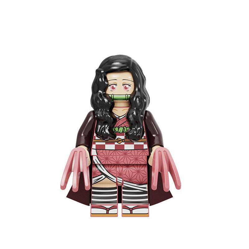 Demon Tanjiro Slayer Minifigures Nezuko Building Block Puzzle Toy Kids Gifts