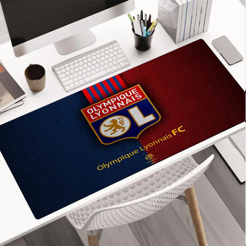 Olympique Lyonnais Football Crest Mouse pad Mouse pad, Gaming Mouse Pad, keyboard pad, Desk Decor for computer notebook Fan Gift Birthday Gift