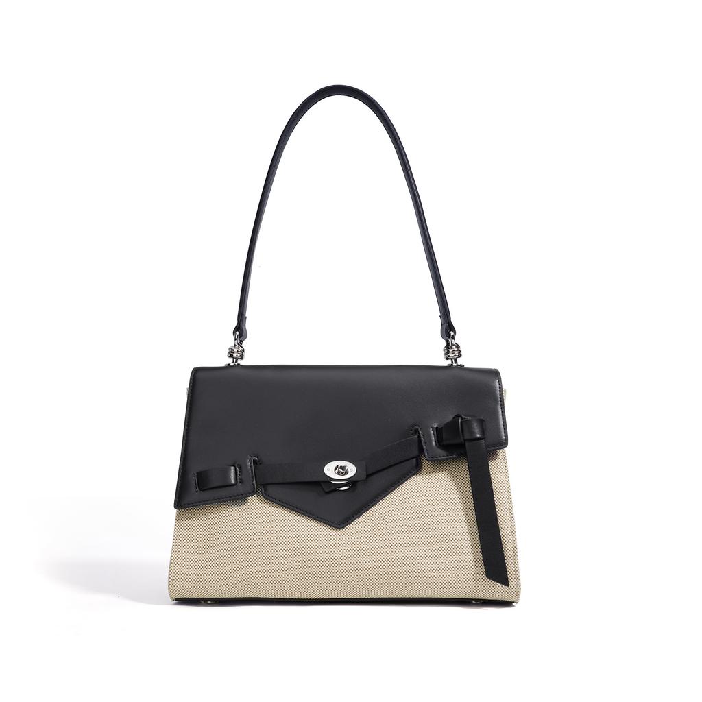 Spring and Summer Casual Single-shoulder Bag, Versatile and Fashionable Square Bag, Niche Design, Irregular Flap Messenger Bag