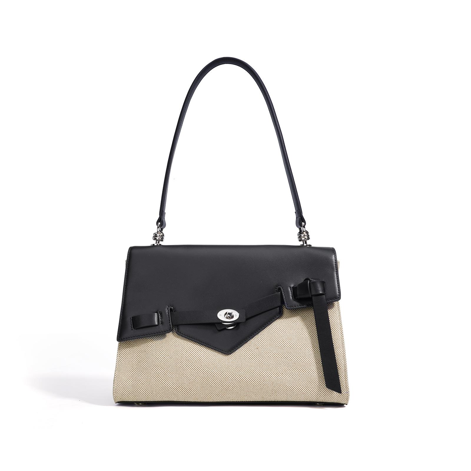 

Spring and Summer Casual Single-shoulder Bag, Versatile and Fashionable Square Bag, Niche Design, Irregular Flap Messenger Bag чёрный