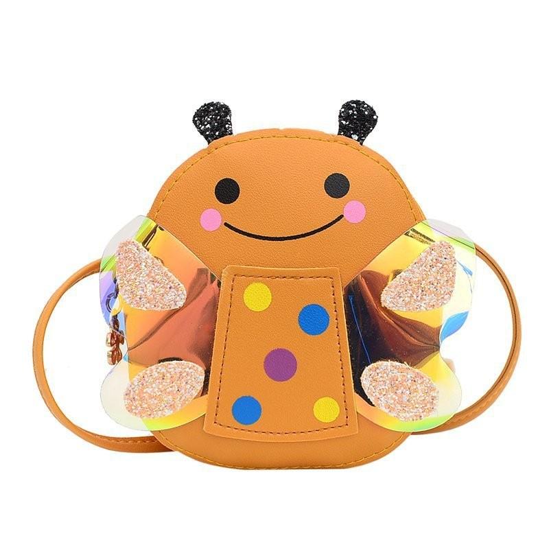 

Childrens Cute Cartoon Bee Bag With Waterproof Pu Material For Daily Use And Girls жёлтый