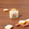 1/2Pcs Doll House Mini Simulated Toast Bread Maker Food Play Decoration Diy Model Miniatures Scene Props Resin Accessories