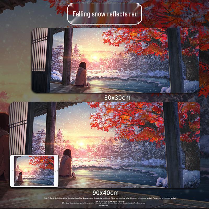 Custom Extra Large Gaming Mouse Pad - Moving Night Sky Design for Esports