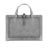 Document Storage Bag Leather Laptop Sleeve Leather Buckle Lock for Office