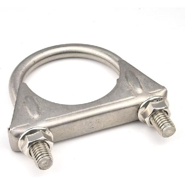 2 Inch Clamps Heavy Duty 2" Stainless Steel U Bolt Muffer Exhaust Clamp Hanger For Pipes (51Mm)