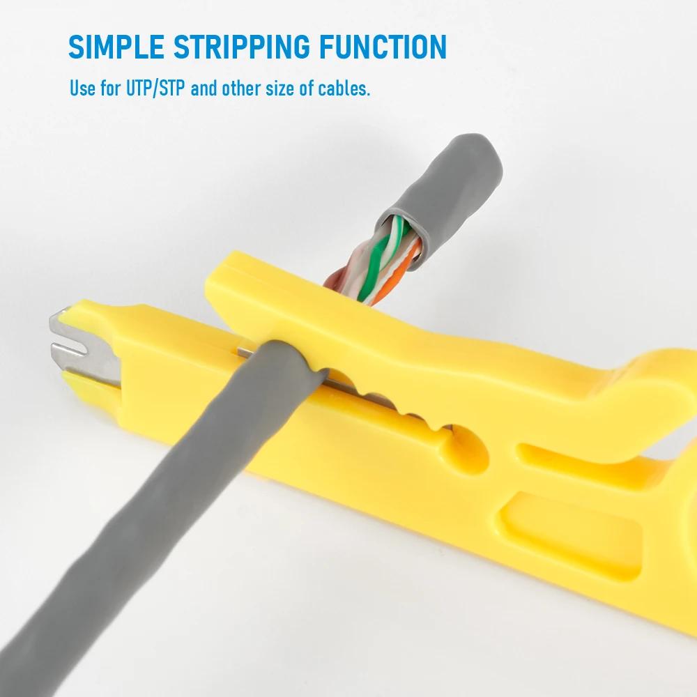 Pinza spelafili per cavi, pinza per crimpare, coltello multi spelafili, mini pinza portatile per decrostazione elettrica dritta