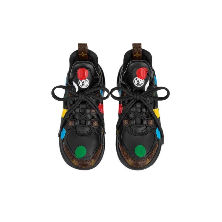 LOUIS VUITTON X Yk Academy Archlight Sneakers 'Black With Colorful Dots' Women's 1AB9RS