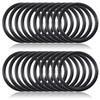 20 Pcs Bumper Quick Release O Rings Bumper Fasteners Washers Replacement Quick Release Rubber Bands Washers for Car Bumper (Black)