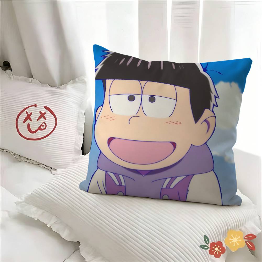 pc Anime OOsoMAtsuSan Pillow Case Fashion Square Pillowcase Bedroom Sofa Room Ins Decoration Leisure