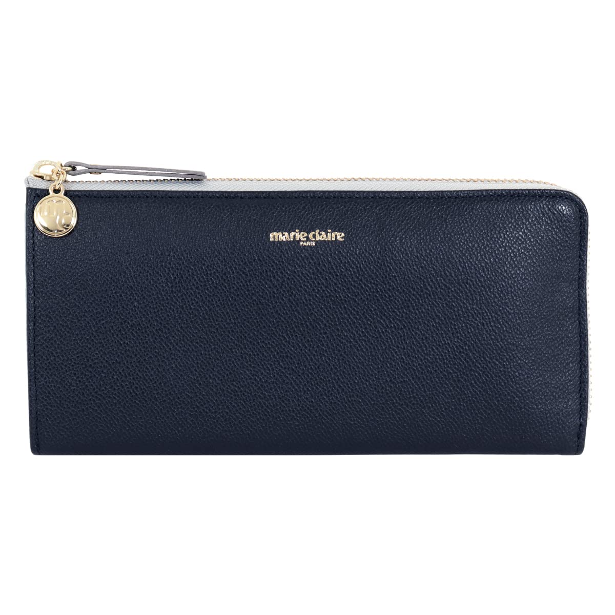 

Wallet Long Wallet Zipper 0088683 maire claire Cowhide Pocket Navy [Marie Claire] Women s L-shaped [86]