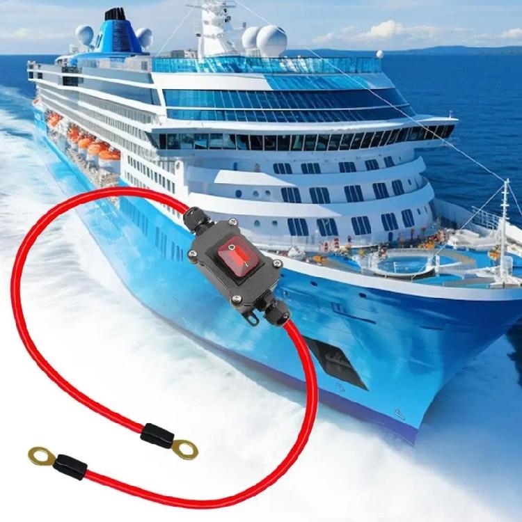 12-24V 30A Waterproof DPST Double Side Wiring Cable Switches with Quick Connect/Disconnect On Off Universal for Motorcycle