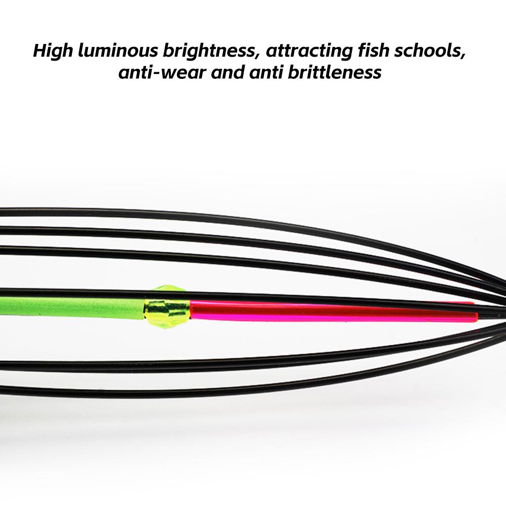 1PC Luminous Leatherjacket Fish Hook With Bait Cage Anti-Hanging Bottom Upside-Down Umbrella-Shaped Fishhook Fishing Gear