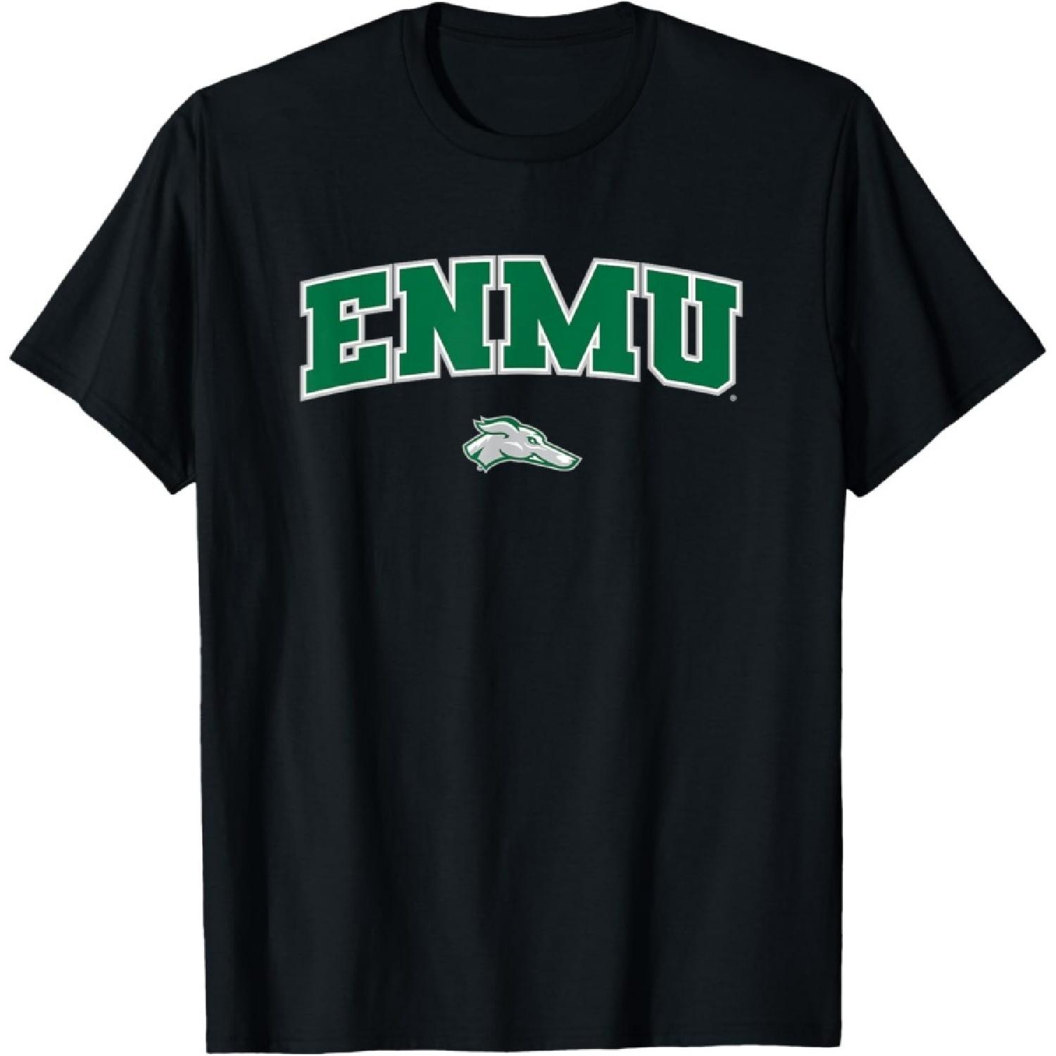 

Eastern New Mexico University ENMU Greyhounds Arch Logo T-Shirt XXXXXL чорний