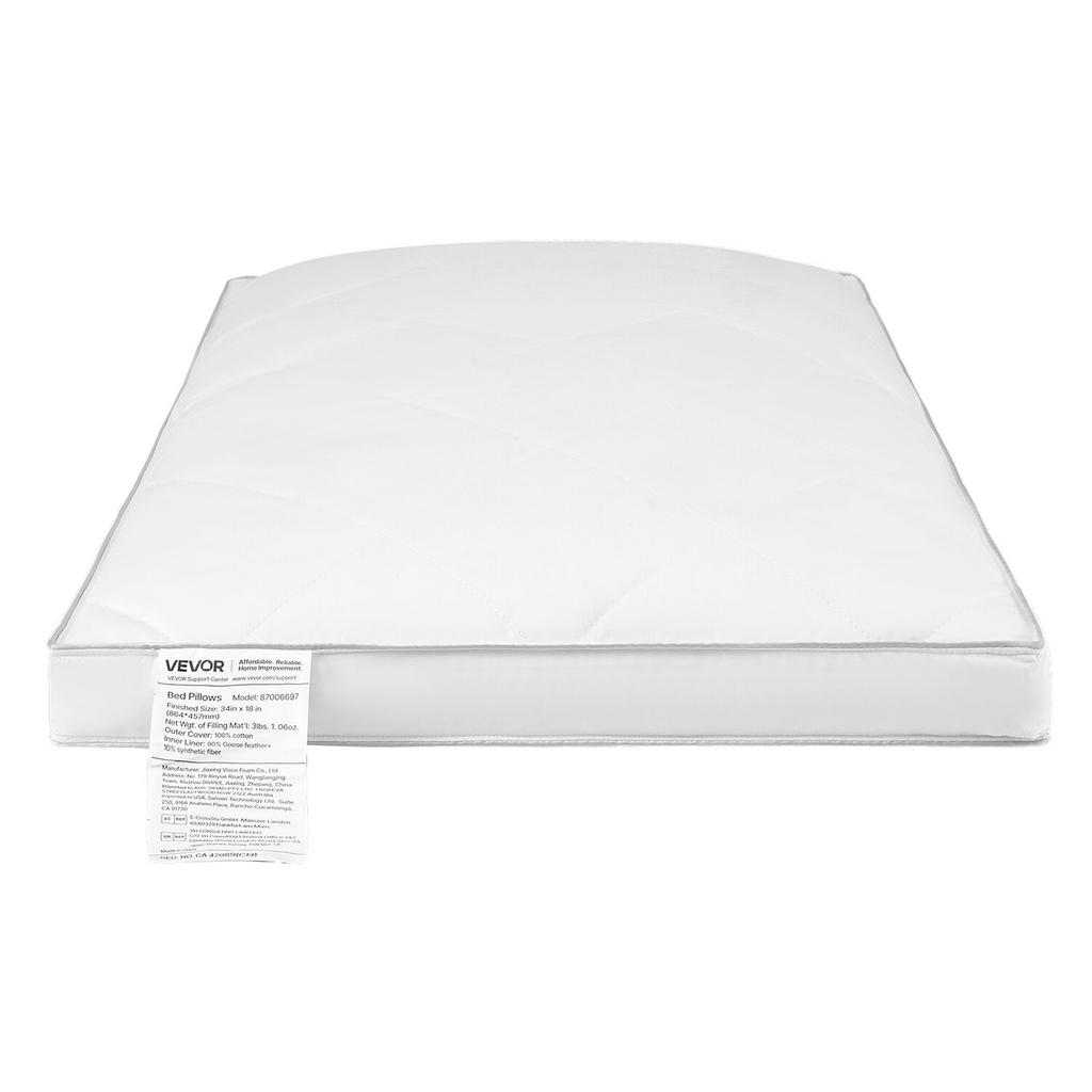 Bed Pillows for Sleeping, Set of 2, King Size Luxury Quality Hotel Pillows with Original Down Alternative Filling, Supportive and Fluffy, Bedding for