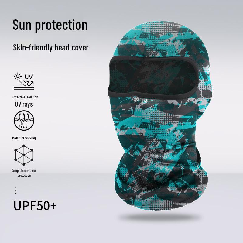 Atmungsaktive Sommer-Gesichtsmaske: Sonnencreme Sturmhaube für Radfahren, Klettern, Motorradfahren und Outdoor-Sportarten