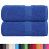 VidaXL Guest Towels 2 Pcs Blue 30x50 Cm 360 G/m² 100% Cotton, Towel, Face Towel, Set of Towels 136707
