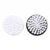 Nail Brush Nail Art Pedicure Soft Remove Dust Plastic Round Cleaning Scrubbing File Tools Black White Manicure Finger Care Salon