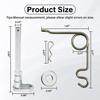 Fuel Door Hinge Pin with Gas Door Spring, for 2015-2024 F150 Loose Gas Cap Permanent Repair Fix (15-24 Spring+Hinge)